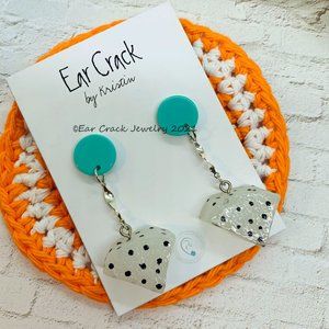 Hand Crafted - White Dragon Fruit Earrings